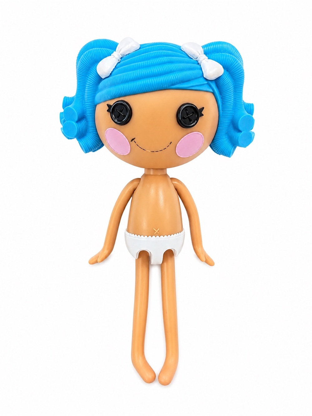 Lalaloopsy Mittens Fluff N Stuff 12” 2009 MGA Blue Hair Button Eyes Doll Only